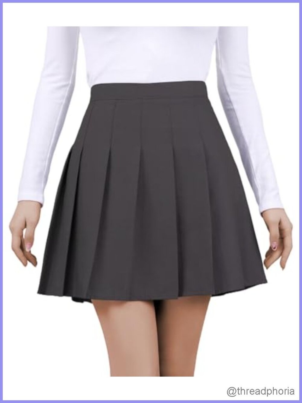 Women's Pleated Mini Skort Athletic Skirt with Shorts High Waist Tennis Cheer